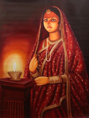 Lady with lamp